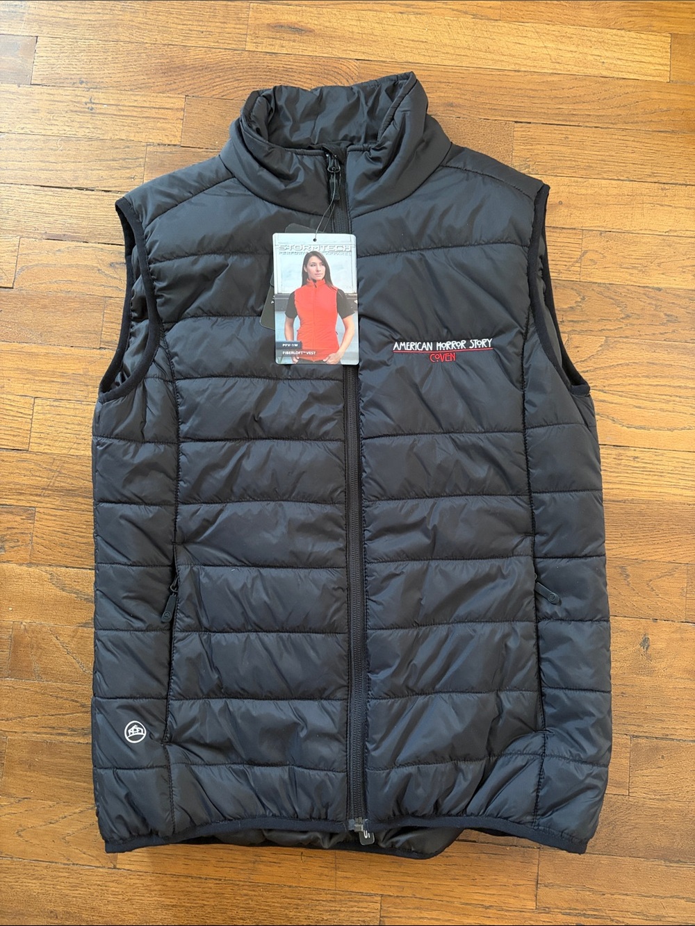 American Horror Story Coven Black Quilted Puffer Vest